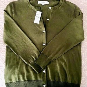 Loft button down new light weight sweater.  XS